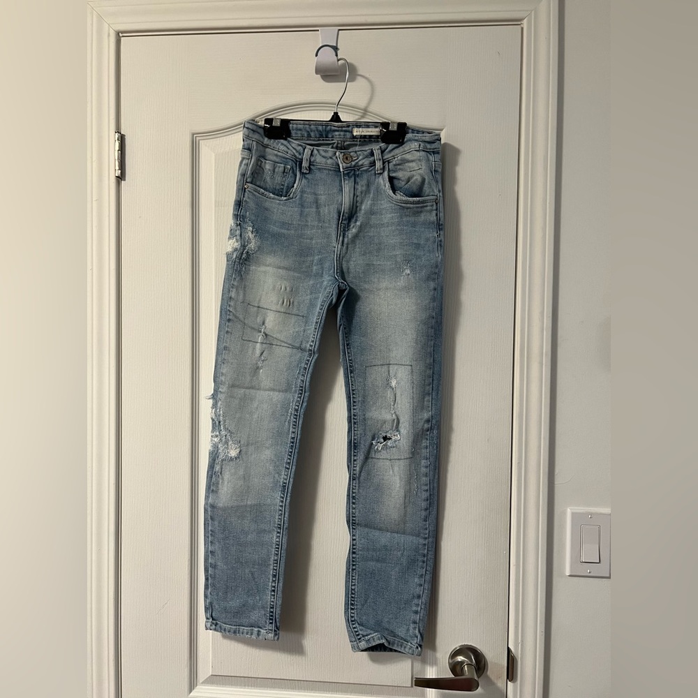 โญ๏ธ$5, spend over $20 - Zara Trafaluc distress denim jeans size 2